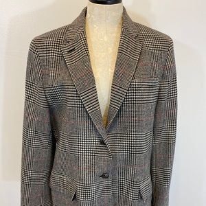 SOLD Vintage Ralph Lauren Dark Acadamia Check Blazer